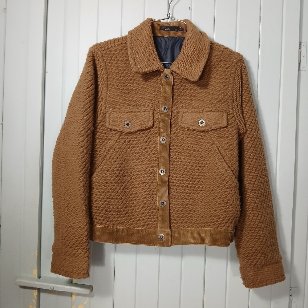 Prana Tan/Brown Textured Jacket
